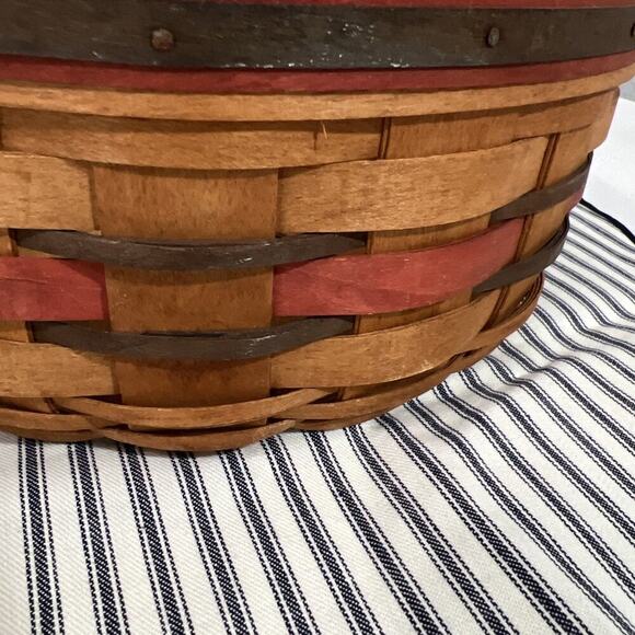 Longaberger Crisco American‎ Cookie Celebration Basket & Liner 1992 - Picture 6 of 12